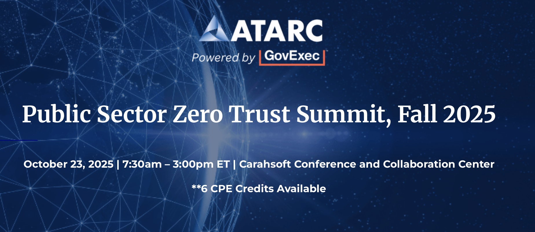 ATARC Public Sector Zero Trust Summit Fall 2025 Image